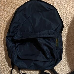 Herve Chapelier navy blue nylon backpack